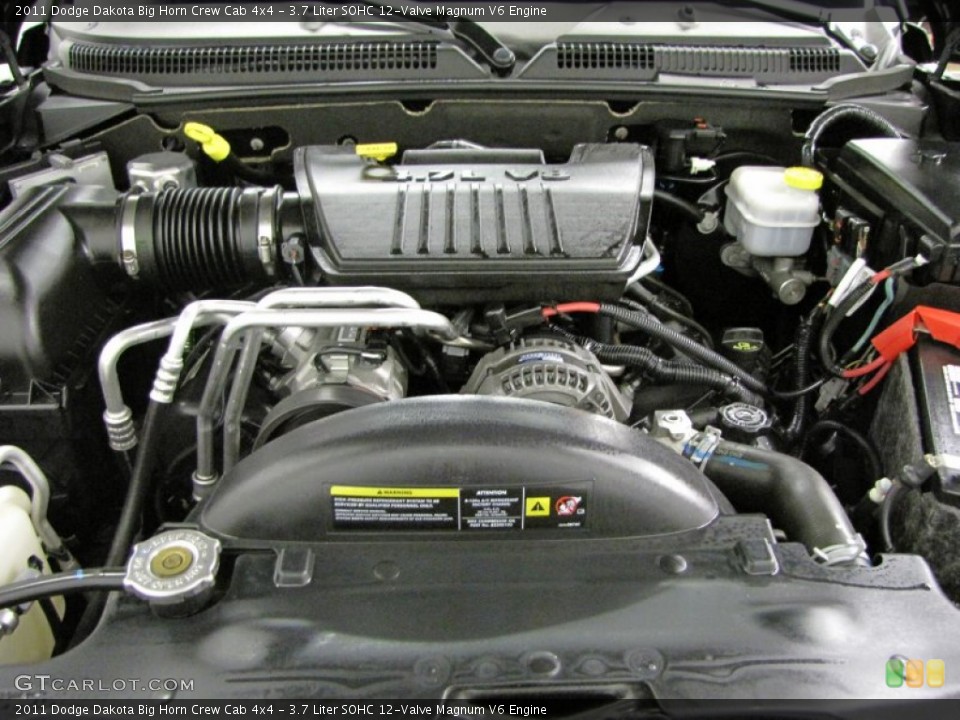 3.7 Liter SOHC 12-Valve Magnum V6 Engine for the 2011 Dodge Dakota #72232973