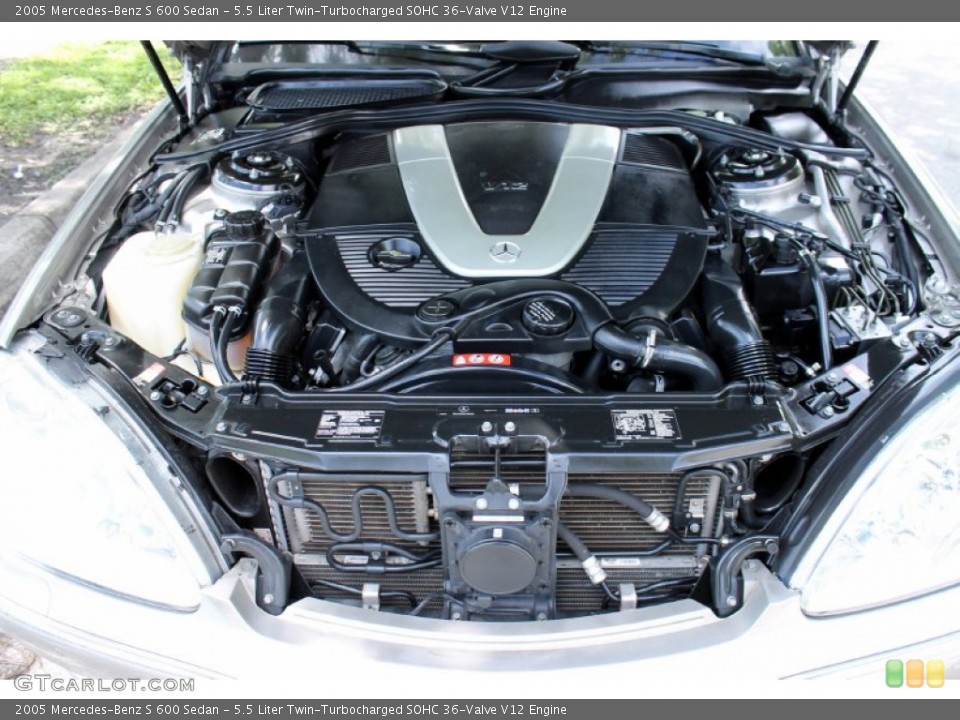 5.5 Liter Twin-Turbocharged SOHC 36-Valve V12 Engine for the 2005 Mercedes-Benz S #72234515