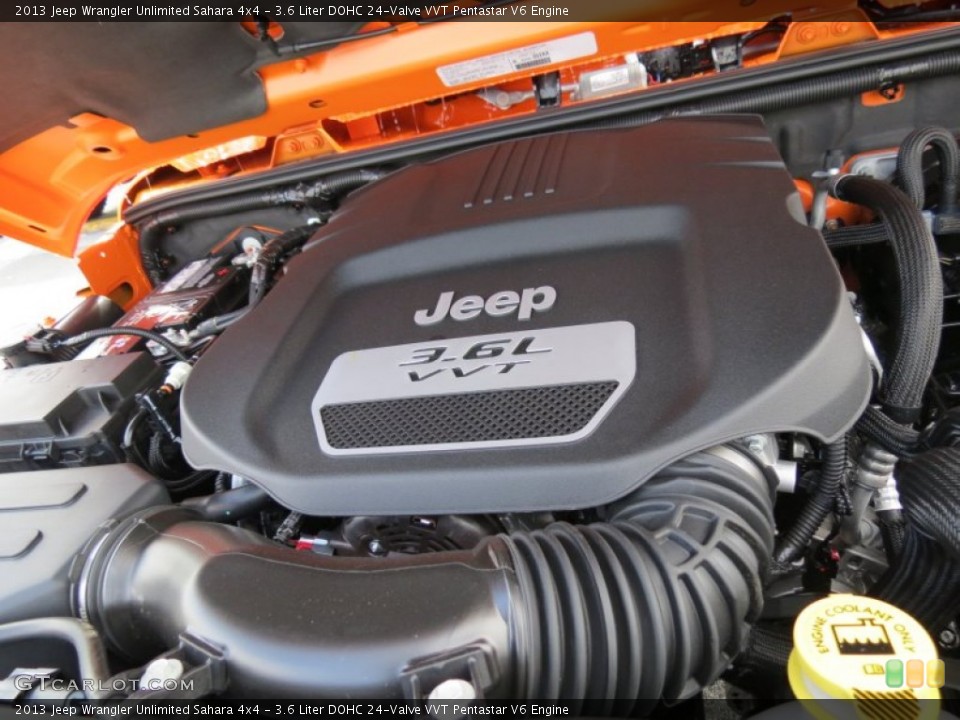 3.6 Liter DOHC 24-Valve VVT Pentastar V6 Engine for the 2013 Jeep Wrangler Unlimited #72235095