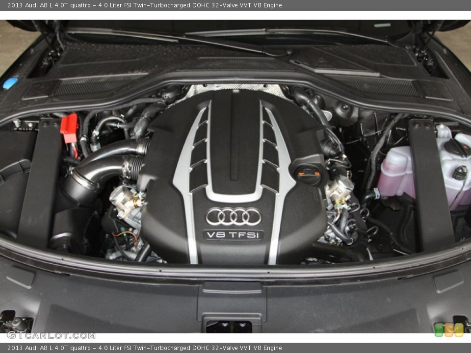 4.0 Liter FSI Twin-Turbocharged DOHC 32-Valve VVT V8 Engine for the 2013 Audi A8 #72236662