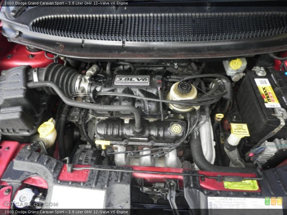 3.8 Liter OHV 12-Valve V6 Engine for the 2003 Dodge Grand Caravan #72265372