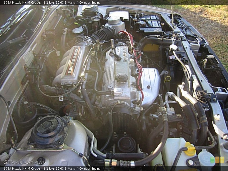 2.2 Liter SOHC 8-Valve 4 Cylinder Engine for the 1989 Mazda MX-6 #72268949