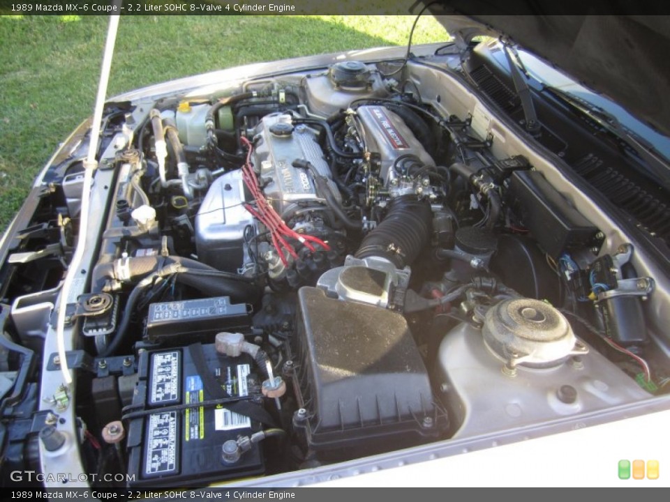 2.2 Liter SOHC 8-Valve 4 Cylinder Engine for the 1989 Mazda MX-6 #72268972