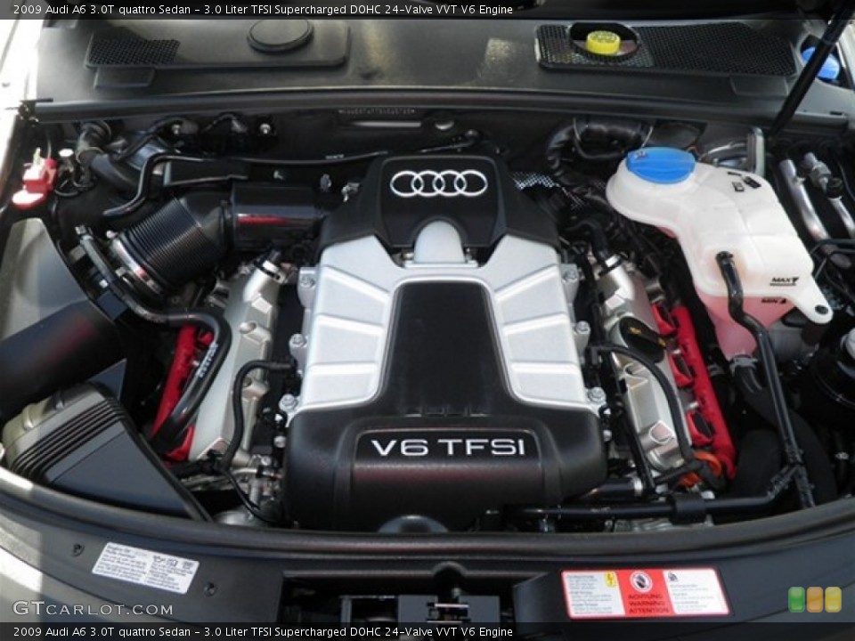 3.0 Liter TFSI Supercharged DOHC 24-Valve VVT V6 Engine for the 2009 Audi A6 #72270081