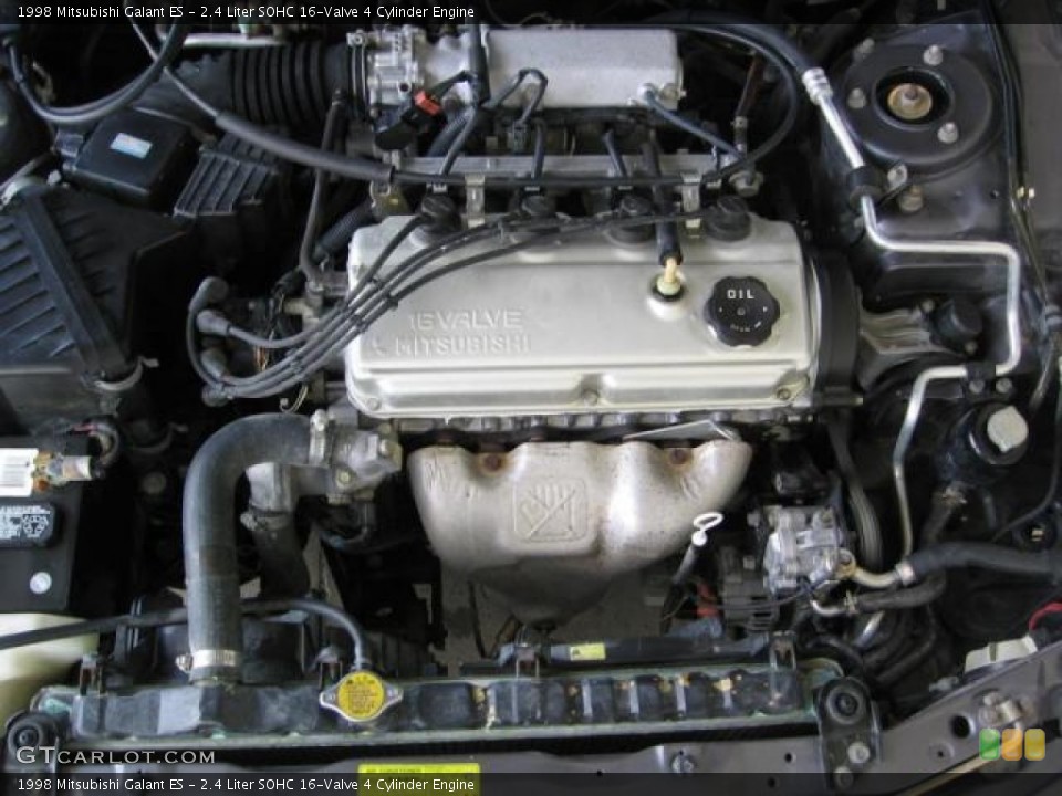 2.4 Liter SOHC 16-Valve 4 Cylinder 1998 Mitsubishi Galant Engine