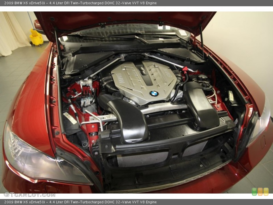 4.4 Liter DFI Twin-Turbocharged DOHC 32-Valve VVT V8 Engine for the 2009 BMW X6 #72305341