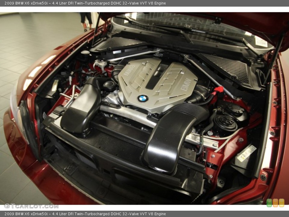 4.4 Liter DFI Twin-Turbocharged DOHC 32-Valve VVT V8 Engine for the 2009 BMW X6 #72305362