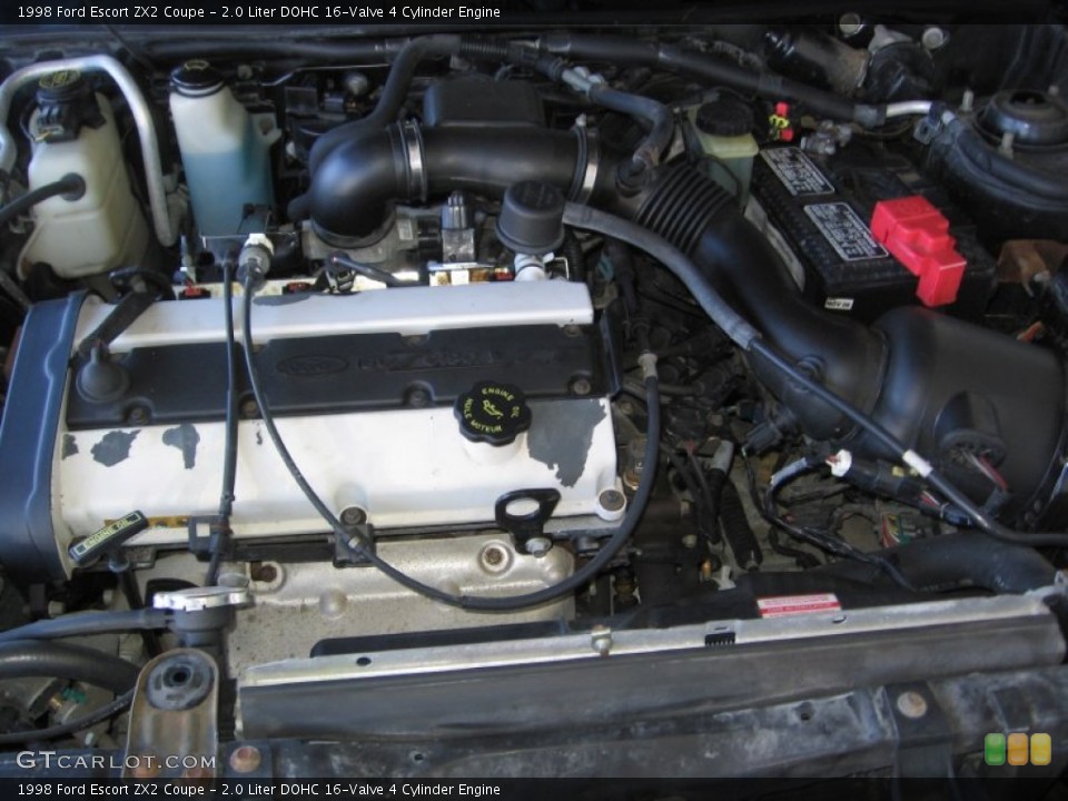 2.0 Liter DOHC 16-Valve 4 Cylinder 1998 Ford Escort Engine