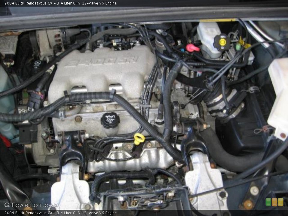 3.4 Liter OHV 12-Valve V6 2004 Buick Rendezvous Engine | GTCarLot.com 2004 Buick Rendezvous Engine 3.4 L V6