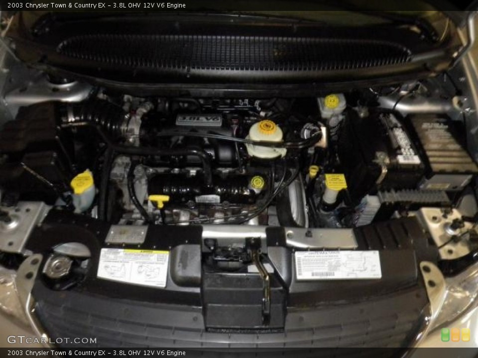 3.8L OHV 12V V6 2003 Chrysler Town & Country Engine