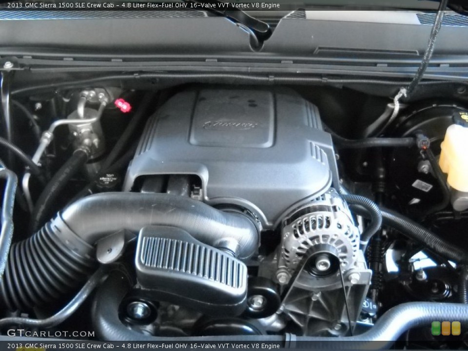 4.8 Liter Flex-Fuel OHV 16-Valve VVT Vortec V8 Engine for the 2013 GMC Sierra 1500 #72317113