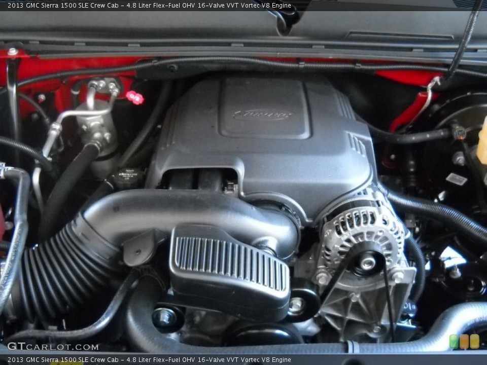 4.8 Liter Flex-Fuel OHV 16-Valve VVT Vortec V8 Engine for the 2013 GMC Sierra 1500 #72317407