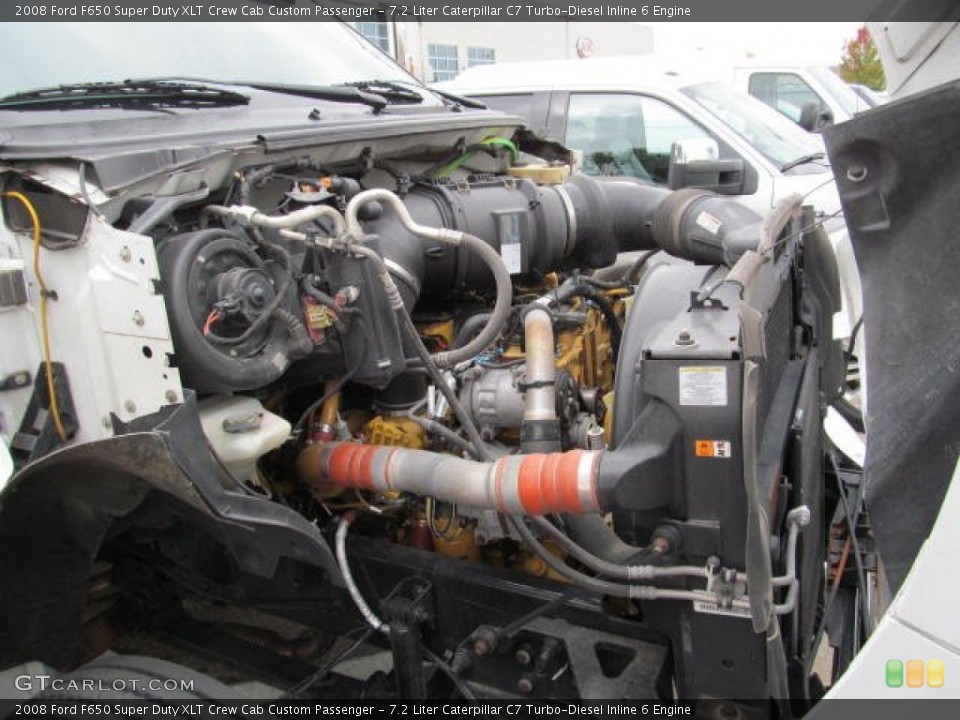 7.2 Liter Caterpillar C7 Turbo-Diesel Inline 6 2008 Ford F650 Super Duty Engine