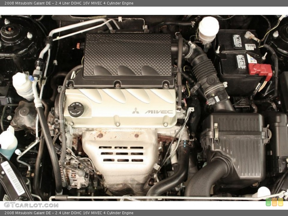 2.4 Liter DOHC 16V MIVEC 4 Cylinder 2008 Mitsubishi Galant Engine