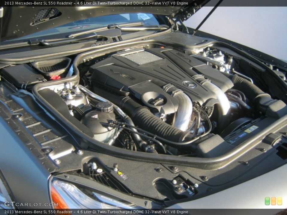 4.6 Liter DI Twin-Turbocharged DOHC 32-Valve VVT V8 Engine for the 2013 Mercedes-Benz SL #72358920