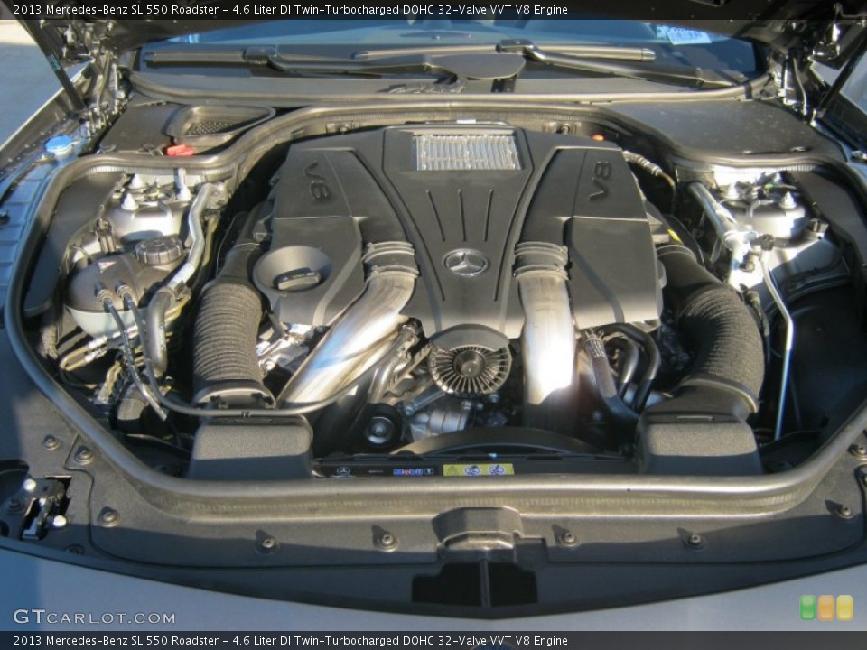 4.6 Liter DI Twin-Turbocharged DOHC 32-Valve VVT V8 Engine for the 2013 Mercedes-Benz SL #72358939