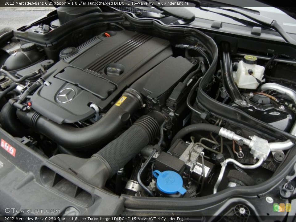 1.8 Liter Turbocharged DI DOHC 16-Valve VVT 4 Cylinder Engine for the 2012 Mercedes-Benz C #72377007