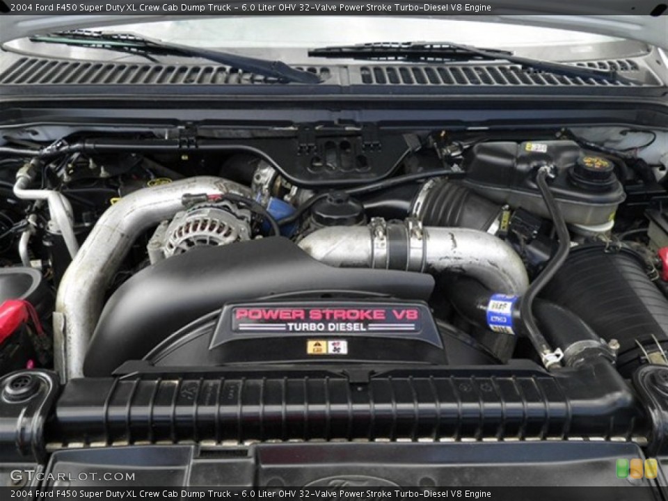 6.0 Liter OHV 32-Valve Power Stroke Turbo-Diesel V8 Engine for the 2004 Ford F450 Super Duty #72408088