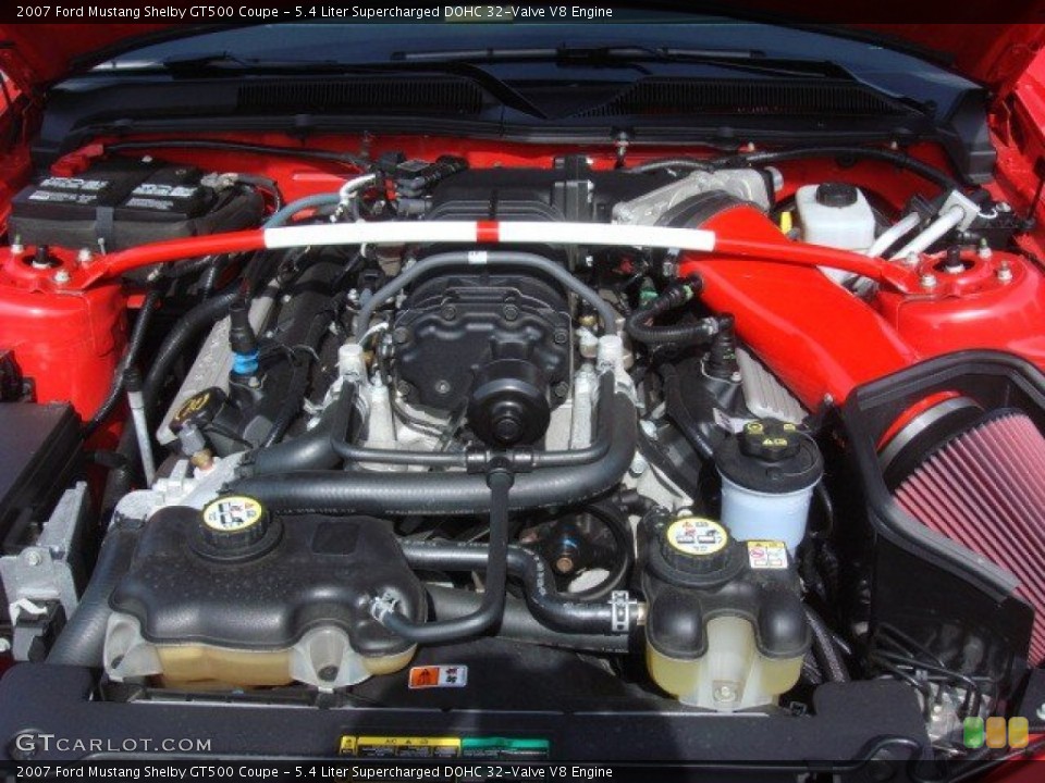 5.4 Liter Supercharged DOHC 32-Valve V8 Engine for the 2007 Ford Mustang #72426707