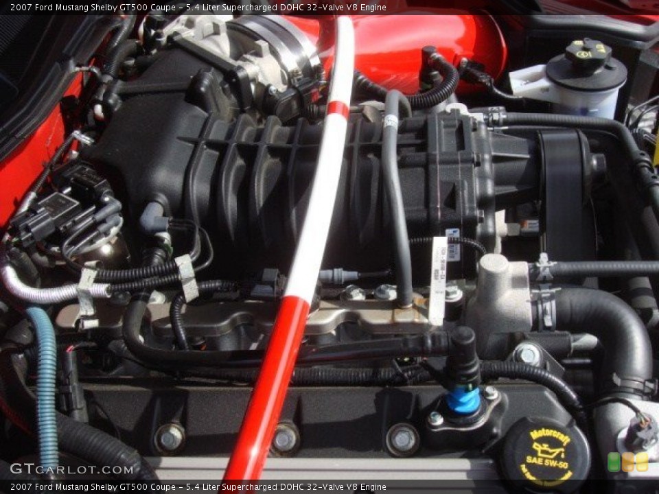 5.4 Liter Supercharged DOHC 32-Valve V8 Engine for the 2007 Ford Mustang #72426752
