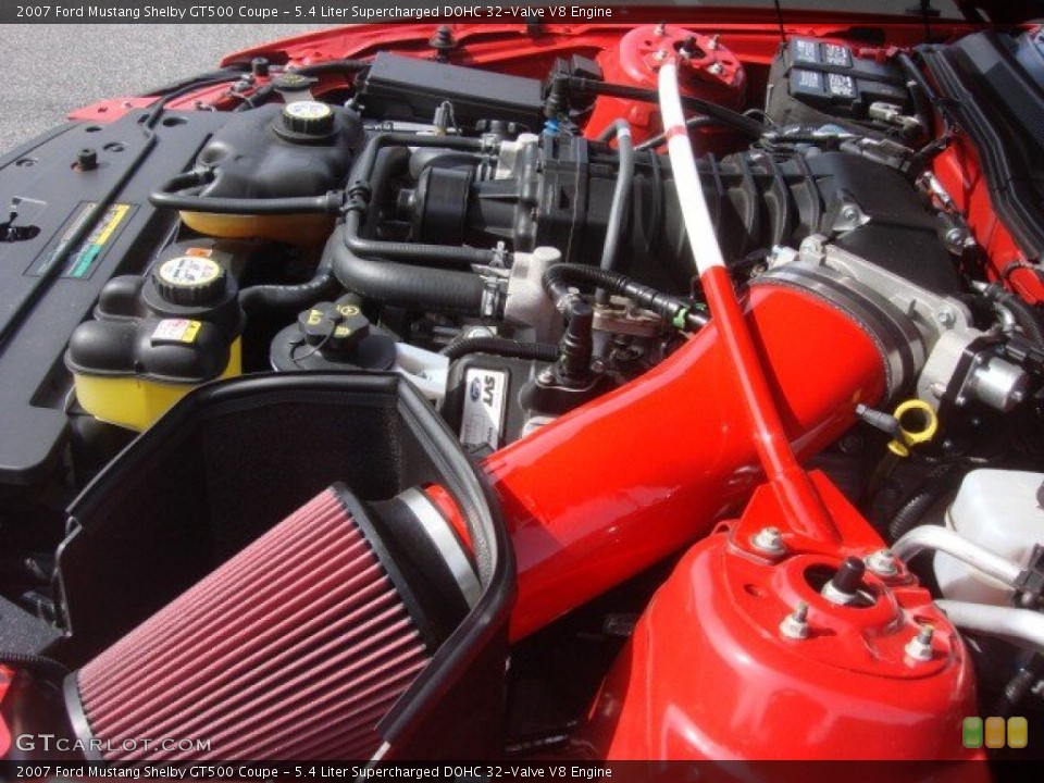 5.4 Liter Supercharged DOHC 32-Valve V8 Engine for the 2007 Ford Mustang #72426848