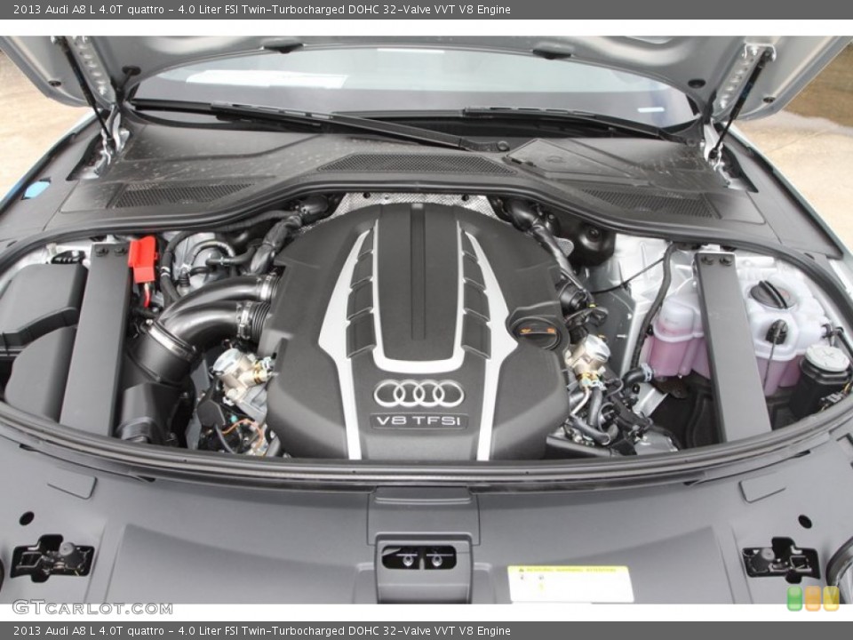 4.0 Liter FSI Twin-Turbocharged DOHC 32-Valve VVT V8 Engine for the 2013 Audi A8 #72431657