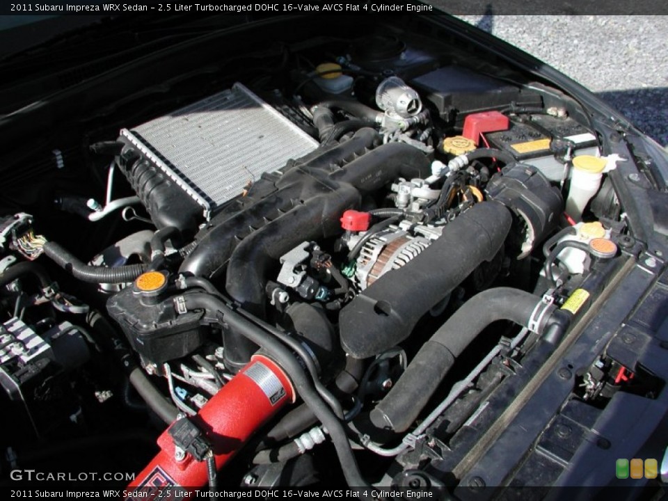 2.5 Liter Turbocharged DOHC 16-Valve AVCS Flat 4 Cylinder Engine for the 2011 Subaru Impreza #72440562