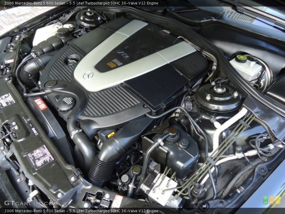 5.5 Liter Turbocharged SOHC 36-Valve V12 Engine for the 2006 Mercedes-Benz S #72448058