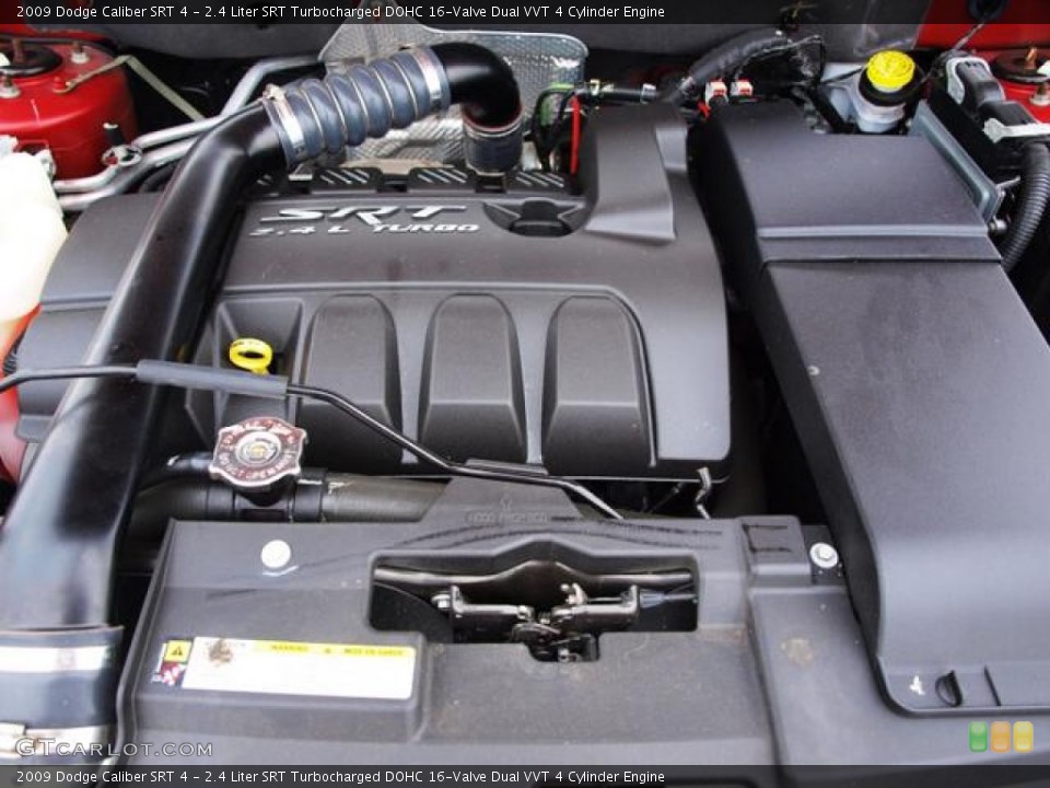 2.4 Liter SRT Turbocharged DOHC 16-Valve Dual VVT 4 Cylinder 2009 Dodge Caliber Engine