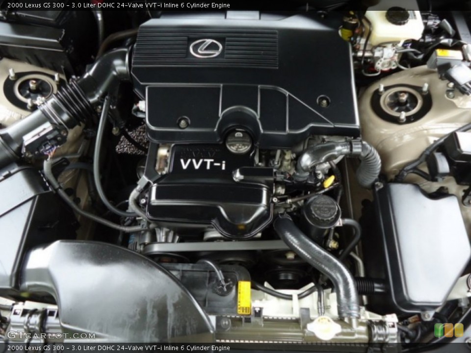 3.0 Liter DOHC 24-Valve VVT-i Inline 6 Cylinder 2000 Lexus GS Engine