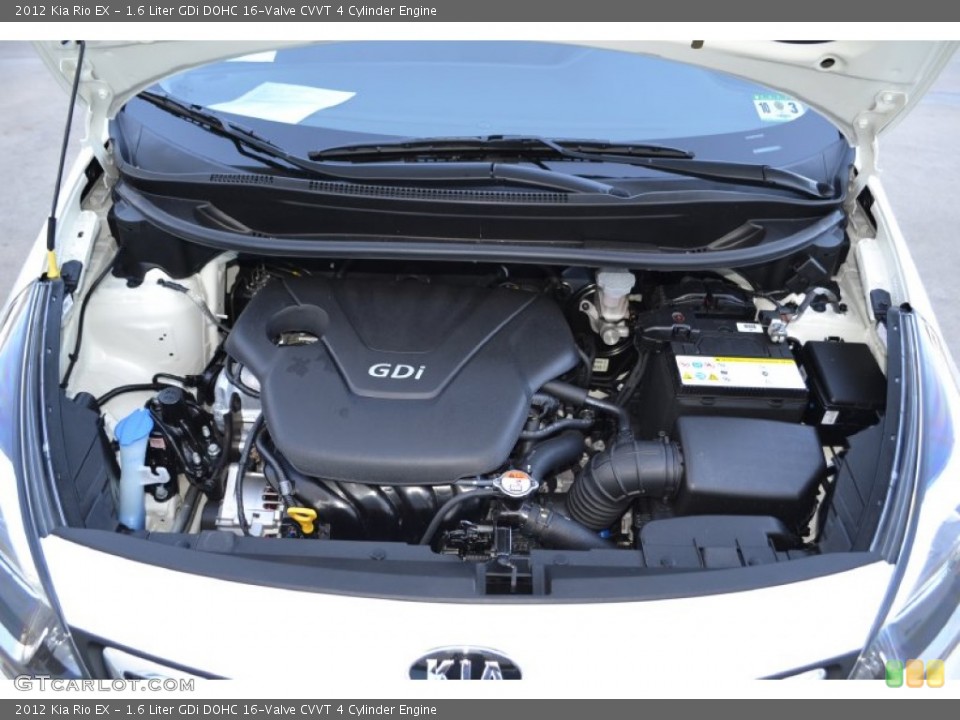 1.6 Liter GDi DOHC 16-Valve CVVT 4 Cylinder Engine for the 2012 Kia Rio #72478900