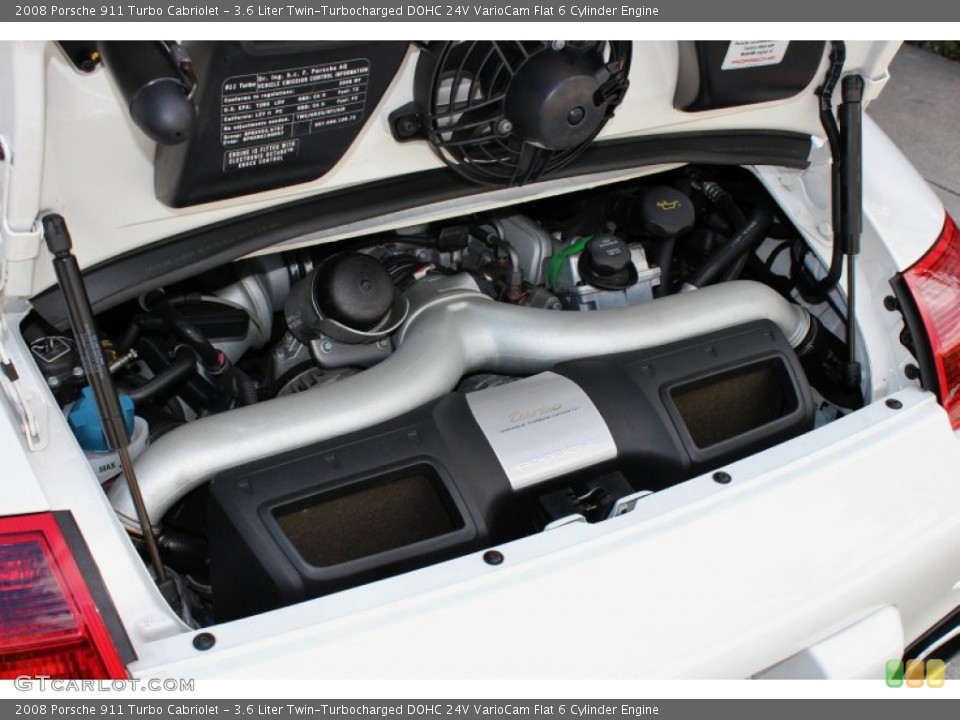 3.6 Liter Twin-Turbocharged DOHC 24V VarioCam Flat 6 Cylinder Engine for the 2008 Porsche 911 #72530358