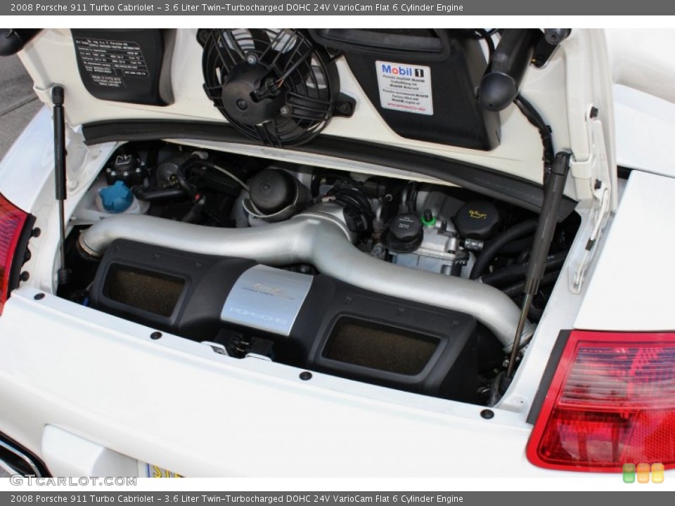 3.6 Liter Twin-Turbocharged DOHC 24V VarioCam Flat 6 Cylinder Engine for the 2008 Porsche 911 #72530385