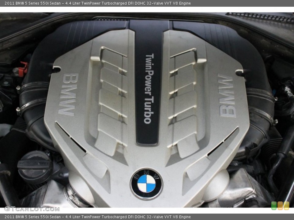 4.4 Liter TwinPower Turbocharged DFI DOHC 32-Valve VVT V8 Engine for the 2011 BMW 5 Series #72558812