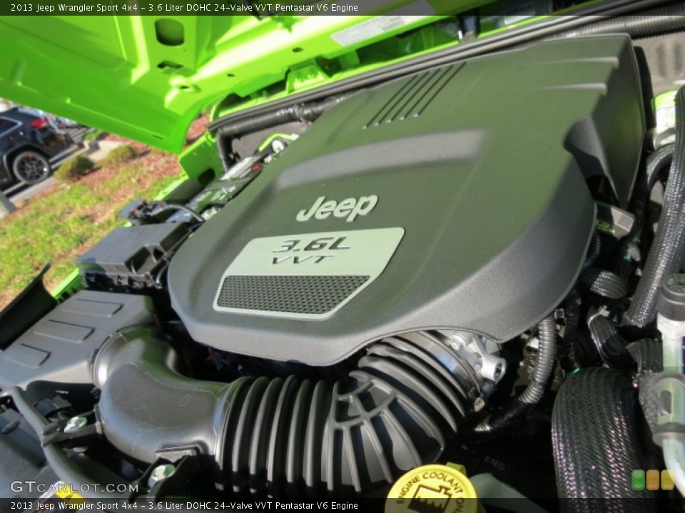 3.6 Liter DOHC 24-Valve VVT Pentastar V6 Engine for the 2013 Jeep Wrangler #72568689