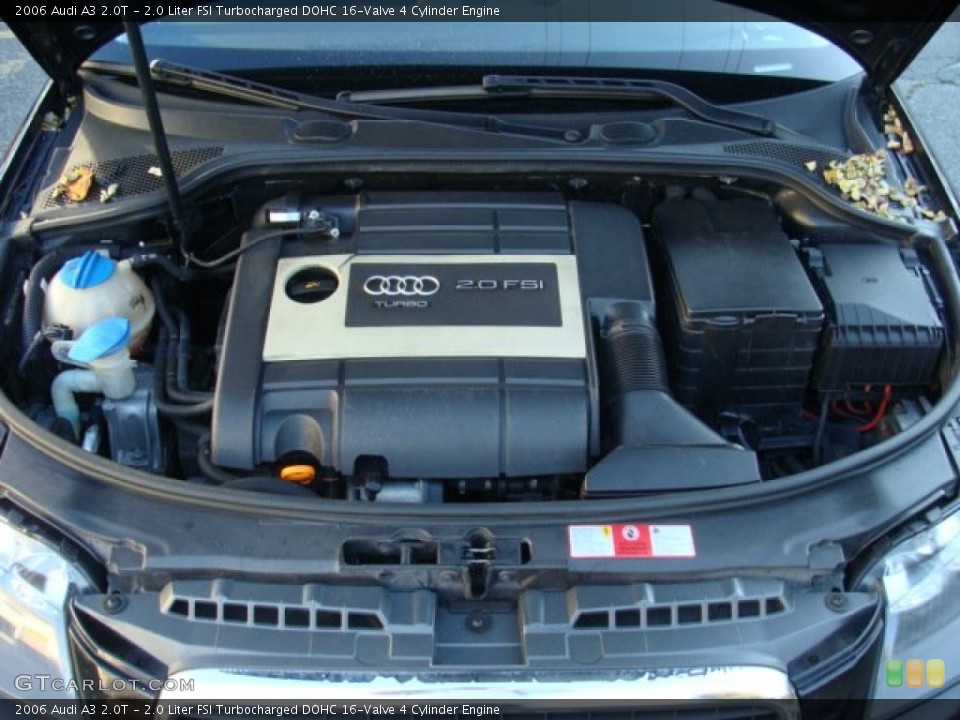 2.0 Liter FSI Turbocharged DOHC 16-Valve 4 Cylinder 2006 Audi A3 Engine