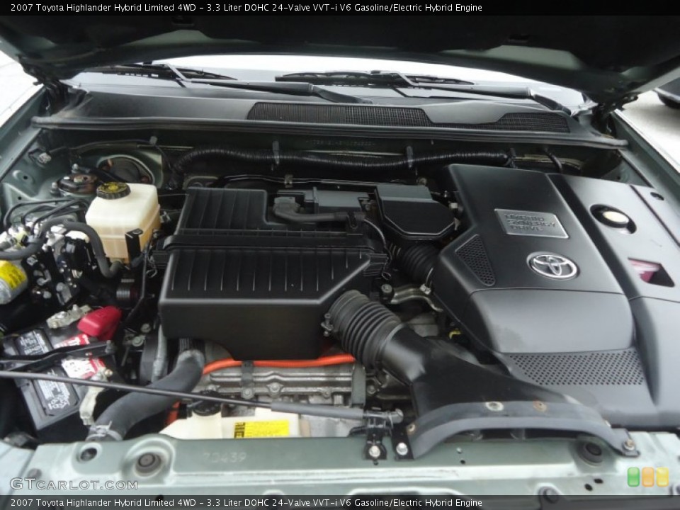 3.3 Liter DOHC 24-Valve VVT-i V6 Gasoline/Electric Hybrid Engine for the 2007 Toyota Highlander #72608522