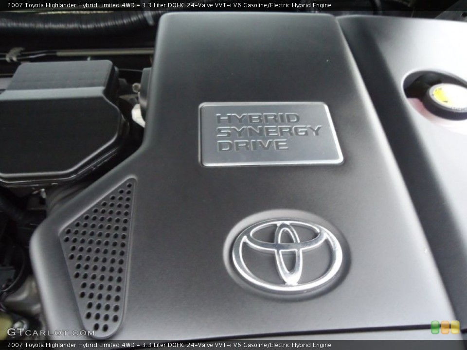 3.3 Liter DOHC 24-Valve VVT-i V6 Gasoline/Electric Hybrid Engine for the 2007 Toyota Highlander #72608543