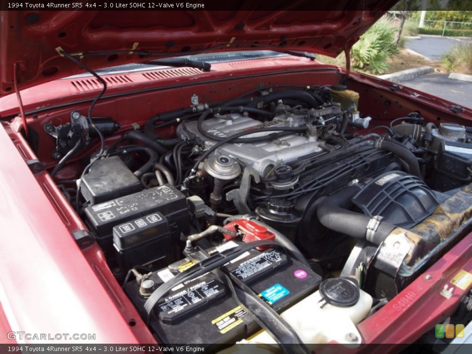 3.0 Liter SOHC 12-Valve V6 1994 Toyota 4Runner Engine