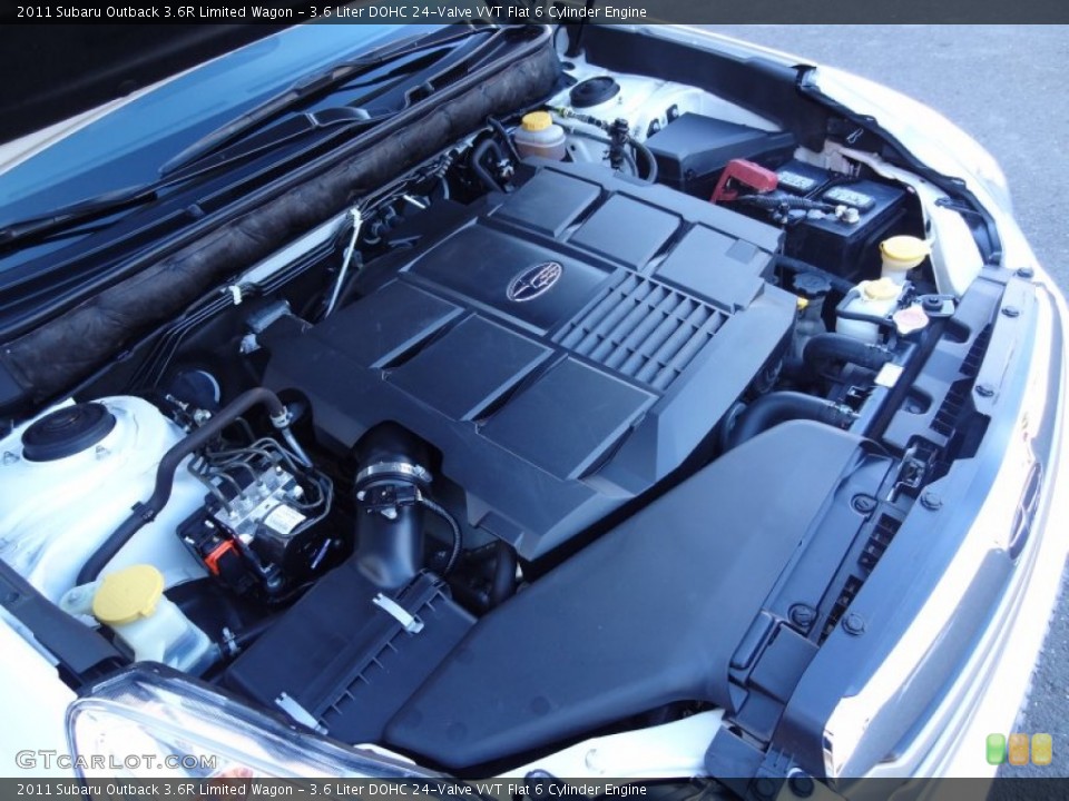 3.6 Liter DOHC 24-Valve VVT Flat 6 Cylinder Engine for the 2011 Subaru Outback #72624917