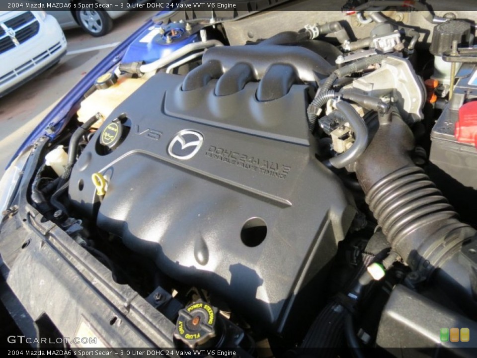 3.0 Liter DOHC 24 Valve VVT V6 Engine for the 2004 Mazda MAZDA6 #72627875