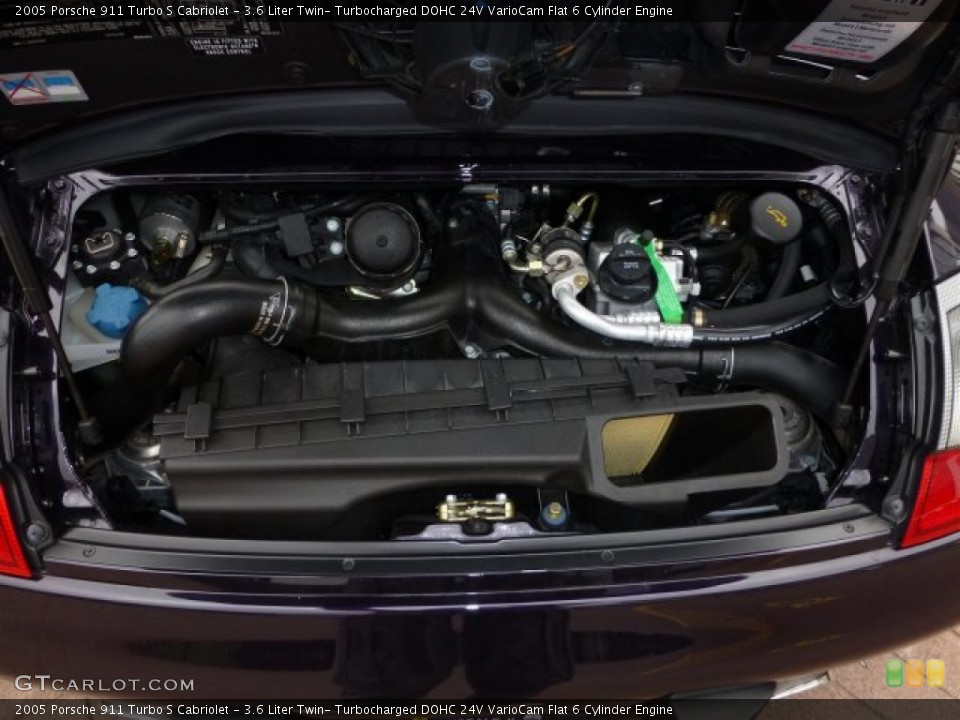 3.6 Liter Twin- Turbocharged DOHC 24V VarioCam Flat 6 Cylinder Engine for the 2005 Porsche 911 #72628636