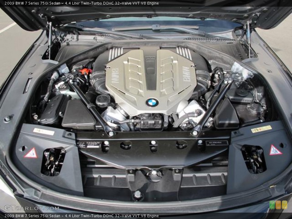 4.4 Liter Twin-Turbo DOHC 32-Valve VVT V8 Engine for the 2009 BMW 7 Series #72631139