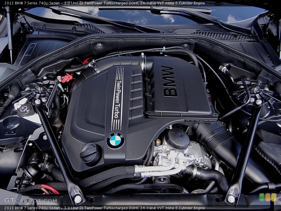 3.0 Liter DI TwinPower Turbocharged DOHC 24-Valve VVT Inline 6 Cylinder Engine for the 2013 BMW 7 Series #72644579