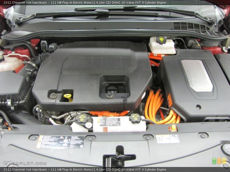 111 kW Plug-In Electric Motor/1.4 Liter GDI DOHC 16-Valve VVT 4 Cylinder Engine for the 2012 Chevrolet Volt #72653861