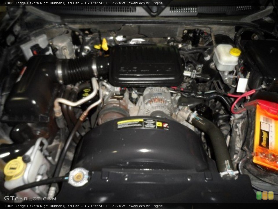 3.7 Liter SOHC 12-Valve PowerTech V6 Engine for the 2006 Dodge Dakota #72667263