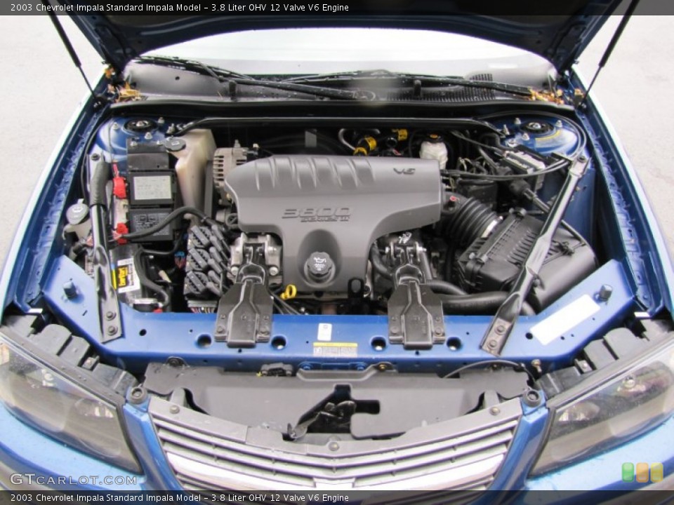 3.8 Liter OHV 12 Valve V6 2003 Chevrolet Impala Engine