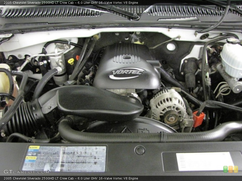 6.0 Liter OHV 16-Valve Vortec V8 Engine for the 2005 Chevrolet Silverado 2500HD #72693925