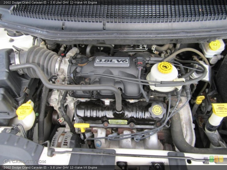 3.8 Liter OHV 12-Valve V6 Engine for the 2002 Dodge Grand Caravan #72698698