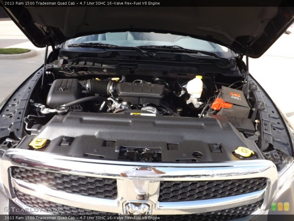 4.7 Liter SOHC 16-Valve Flex-Fuel V8 Engine for the 2013 Ram 1500 #72699511